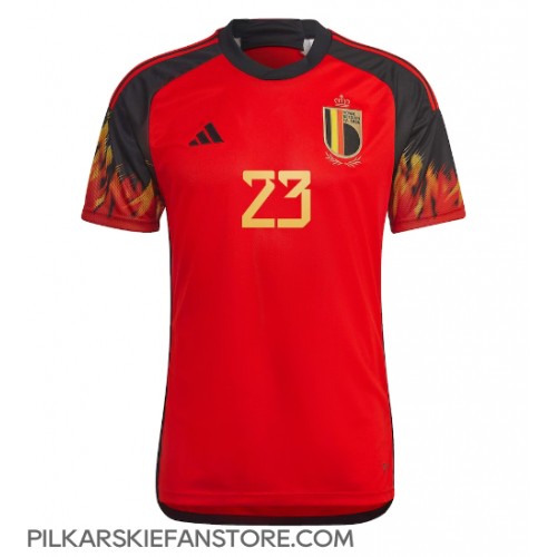Tanie Strój piłkarski Belgia Michy Batshuayi #23 Koszulka Podstawowej MŚ 2022 Krótkie Rękawy